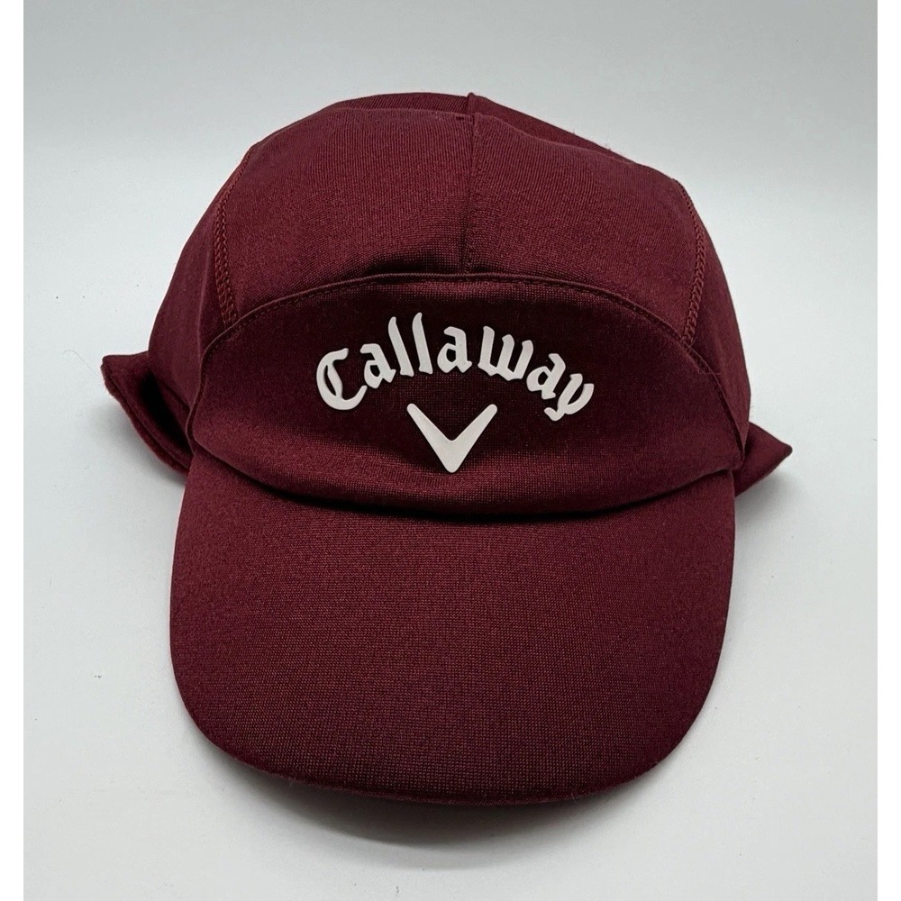 Callaway‎ CG High Tail Winter Cap Wine Adjustable Golf Hat NWT